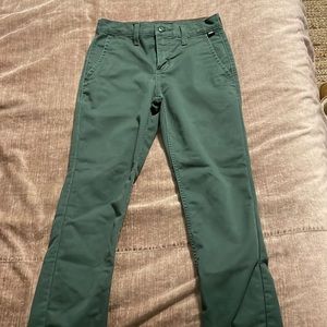 Green chino Vans pants size26/12